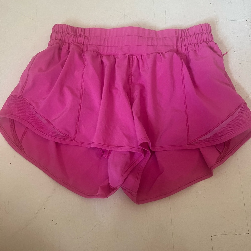 Lululemon Athletica Pink Athletic Shorts Lightweight Moisture-Wicking